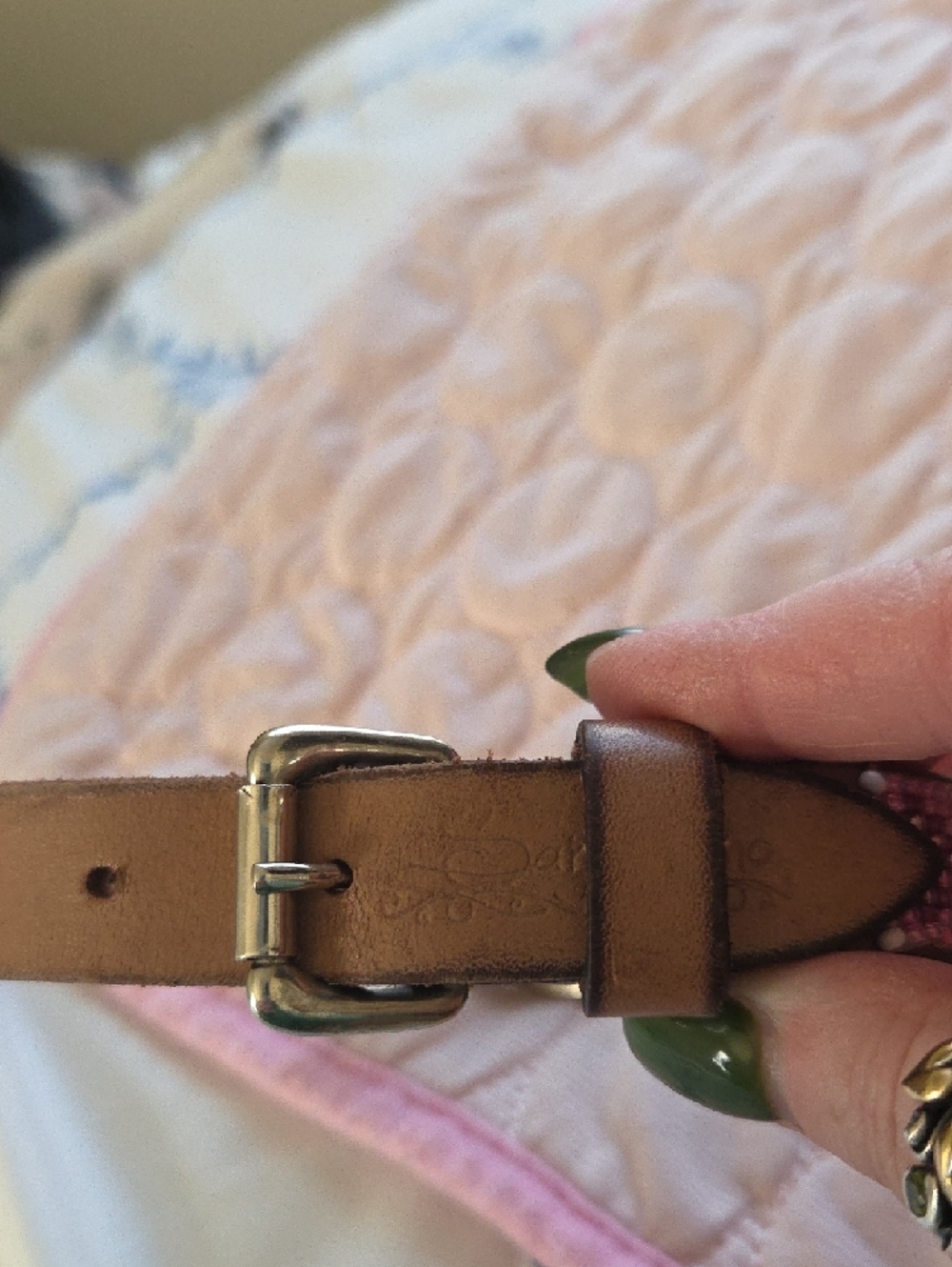 Sambboho, Size 12"-14" Hand Beaded In Brazil Leather Dog Collar - Picture 4 of 8